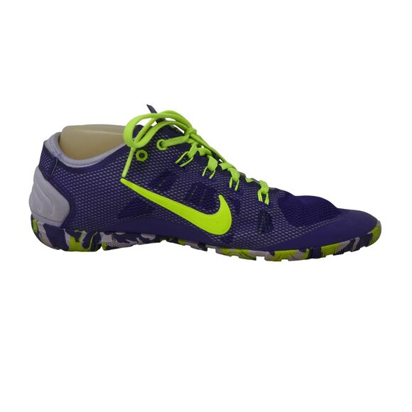 Nike Free Cross Bionic Purple Yellow Training Athletic Running Shoes Sneakers - Picture 5 of 12